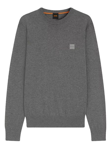 Hugo Boss Fashion Sweter w kolorze szarym rozmiar: M. Szare swetry nierozpinane Hugo Boss Fashion, m, bez wzorów, z bawełny, bez kołnierzyka, bez ramiączek. Za 237.17 zł.