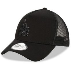 Czapka Trucker New Era MLB Los Angeles Dodgers. Czarne czapki z daszkiem New Era, bez wzorów. Za 177.50 zł.