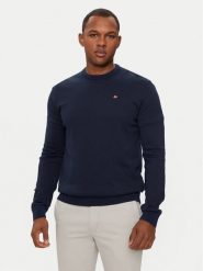 Napapijri Sweter Droz NP0A4I2G Granatowy Regular Fit. Niebieskie swetry rozpinane Napapijri, m, bez wzorów, z bawełny, bez kołnierzyka, bez ramiączek. Za 399.99 zł.
