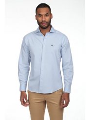 The Time of Bocha Koszula - Regular fit - w kolorze błękitnym rozmiar: S. Niebieskie koszule The Time of Bocha, s, bez wzorów, bez kołnierzyka, bez ramiączek. Za 173.99 zł.