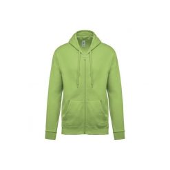 Bluza z kapturem i zamkiem błyskawicznym Kariban. Zielone bluzy z kapturem KARIBAN, uniwersalny, bez wzorów, z bawełny, z kapturem. Za 195.50 zł.