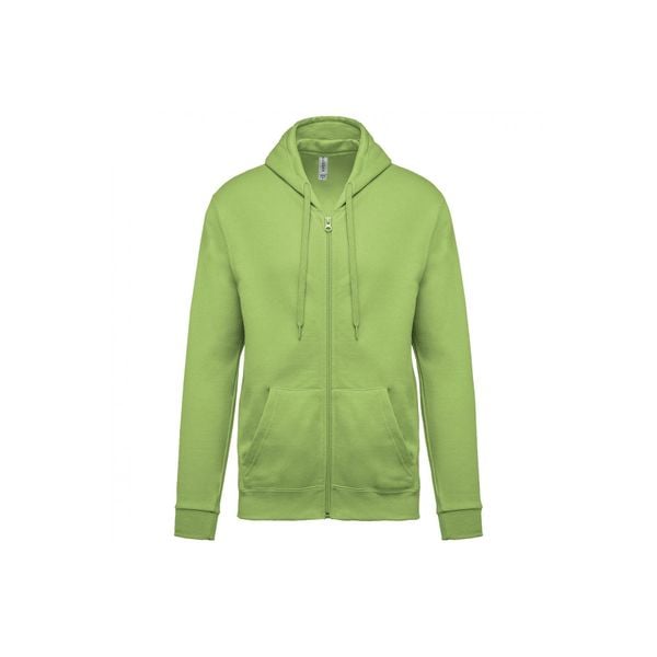 Bluza z kapturem i zamkiem błyskawicznym Kariban. Zielone bluzy z kapturem KARIBAN, uniwersalny, bez wzorów, z bawełny, z kapturem. Za 158.50 zł.