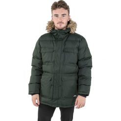Kurtka zimowa "Baldwin" w kolorze khaki. Brązowe kurtki Trespass Men, na zimę, m, bez wzorów, bez kaptura. W wyprzedaży za 241.95 zł.