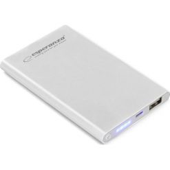 Powerbank Esperanza Nucleus 4400mAh Srebrny (EMP116S). Szare powerbanki Esperanza. Za 20.82 zł.