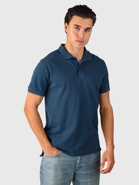 Brunotti Koszulka polo "TavECO" w kolorze niebieskim rozmiar: L. Niebieskie koszulki polo Brunotti, l, bez wzorów, z bawełny, bez kołnierzyka, bez ramiączek. Za 116.32 zł.