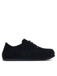 Birkenstock Półbuty Maine 1032841 Czarny. Czarne eleganckie półbuty Birkenstock, bez wzorów, ze skóry, bez obcasa, bez zapięcia. Za 719.99 zł.