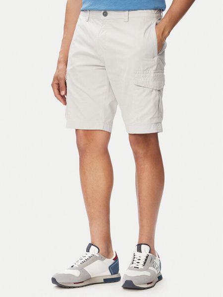 Napapijri Szorty materiałowe N-Deline NP0A4HOT Kremowy Regular Fit. Białe szorty Napapijri, m, bez wzorów, z bawełny. Za 399.99 zł.