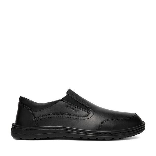 Półbuty Go Soft. Czarne eleganckie półbuty GO SOFT, bez wzorów, bez obcasa, bez zapięcia. Za 229.99 zł.