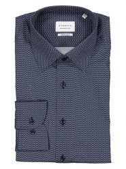 Eterna Koszula - Modern fit - w kolorze granatowym rozmiar: 42. Niebieskie koszule Eterna, bez wzorów, z bawełny, bez kołnierzyka, bez ramiączek. Za 149.66 zł.