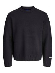 Jack & Jones Sweter w kolorze czarnym rozmiar: S. Czarne swetry nierozpinane Jack & Jones, s, bez wzorów, bez kołnierzyka, bez ramiączek. Za 126.75 zł.