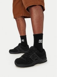 DC Shoes Sneakersy EO-AT-2 DC02906004 Czarny. Czarne buty sportowe casual DC Shoes, bez wzorów, ze skóry, bez zapięcia. Za 469.99 zł.