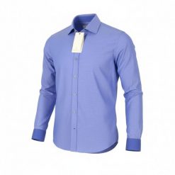 Scotch & Soda koszula męska slim fit bawełniana niebieska. Niebieskie koszule COACH SOAK, m, bez wzorów, z bawełny, bez kołnierzyka, bez ramiączek. Za 266.99 zł.