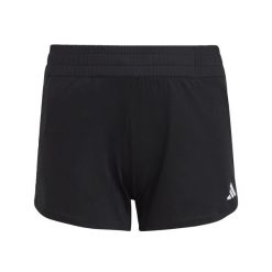 AEROREADY 3-Stripes Knit Shorts. Białe szorty Adidas, bez wzorów, z materiału, eleganckie. Za 139.00 zł.