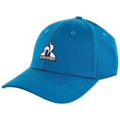 Czapka z daszkiem Le Coq Sportif Essentiel N°2. Niebieskie czapki z daszkiem le coq sportif, bez wzorów, z materiału. Za 180.50 zł.