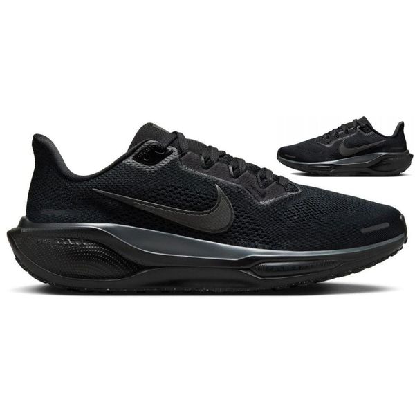 Buty sportowe Nike Pegasus. Czarne buty do biegania Nike, bez wzorów, bez zapięcia, do biegania. Za 534.99 zł.