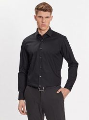 Boss Koszula 50473265 Czarny Regular Fit. Czarne koszule Boss, m, bez wzorów, z bawełny, bez kołnierzyka, bez ramiączek. Za 229.99 zł.