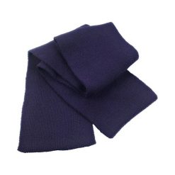 Klasyczny Ciężki Szalik Z Dzianiny. Niebieskie szaliki RESULT WINTER ESSENTIALS, bez wzorów, z dzianiny. Za 57.99 zł.