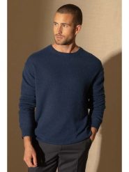 Perfect Cashmere Kaszmirowy sweter "Soan" w kolorze granatowym rozmiar: L. Niebieskie swetry nierozpinane Perfect Cashmere, l, bez wzorów, z kaszmiru, bez kołnierzyka, bez ramiączek. Za 260.96 zł.