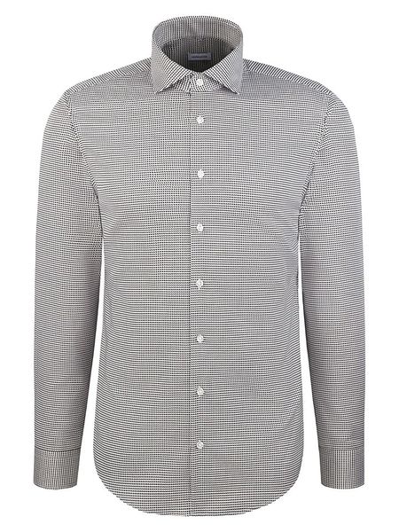 Seidensticker Koszula - Slim fit - w kolorze beżowym rozmiar: 42. Brązowe koszule Seidensticker, bez wzorów, bez kołnierzyka, bez ramiączek. Za 144.95 zł.