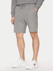 Tommy Hilfiger Szorty sportowe Essential MW0MW37240 Szary Regular Fit. Szare krótkie spodenki sportowe Tommy Hilfiger, m, bez wzorów, z bawełny. Za 299.99 zł.