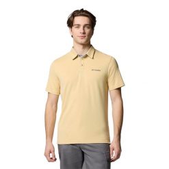 Męska Koszulka Polo Nelson Point. Żółte koszulki polo Columbia, m, bez wzorów, bez kołnierzyka, bez ramiączek. Za 248.99 zł.