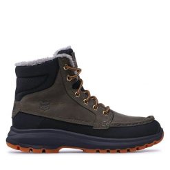 Trekkingi Helly Hansen. Brązowe botki sznurowane Helly Hansen, bez wzorów, bez obcasa, bez zapięcia. Za 409.99 zł.