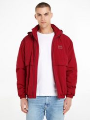 TOMMY JEANS Kurtka przejściowa w kolorze czerwonym rozmiar: XXL. Czerwone kurtki Tommy Jeans, xxl, bez wzorów, z jeansu, bez kaptura. Za 300.78 zł.