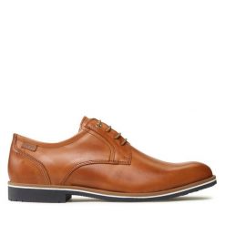Półbuty Pikolinos. Brązowe eleganckie półbuty Pikolinos, bez wzorów, bez obcasa, bez zapięcia. Za 379.99 zł.