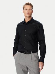 BOSS Koszula H-Hank-K-C1-261 50560628 Czarny Slim Fit. Czarne koszule Boss, m, bez wzorów, z bawełny, bez kołnierzyka, bez ramiączek. Za 449.99 zł.
