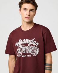 MESKA KOSZULKA WRANGLER AMERICANA TEE DECADENT CHOCOLATE 112371413. Czarne t-shirty Wrangler, xl, bez wzorów, bez kołnierzyka, bez ramiączek. Za 79.99 zł.