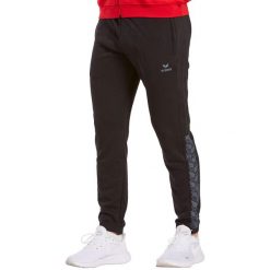 Spodnie dresowe męskie Erima Essential Team Sweatpants. Czarne szorty Erima, m, bez wzorów, z dresówki, sportowe. Za 190.50 zł.