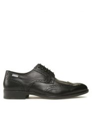 Pikolinos Półbuty M7J-4186 Czarny. Czarne eleganckie półbuty Pikolinos, bez wzorów, ze skóry, bez obcasa, bez zapięcia. Za 419.99 zł.