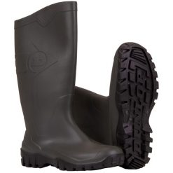Kalosze męskie Dunlop. Czarne śniegowce Dunlop, z materiału, bez zapięcia. Za 112.65 zł.