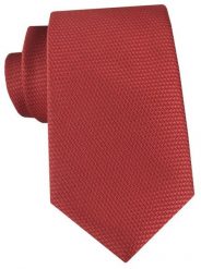 Męski Krawat - Kolor Miedziany, Mikrowzór - Angelo di Monti. Czerwone krawaty i muchy Angelo di Monti, bez wzorów, z tkaniny. Za 49.99 zł.