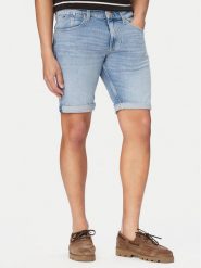 Tommy Jeans Szorty jeansowe Ronnie DM0DM22979 Niebieski Slim Fit. Niebieskie szorty Tommy Jeans, m, bez wzorów, z bawełny. Za 289.99 zł.