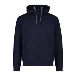 Bluza męska turystyczna CMP 31D4317. Niebieskie bluzy z kapturem CMP, m, bez wzorów, z materiału, z kapturem. Za 253.50 zł.