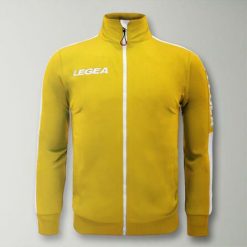 Kurtka California Junior do biegania Żółto-Biała. Białe kurtki do biegania Legea, m, bez wzorów, z poliesteru, z kapturem, do biegania. W wyprzedaży za 64.00 zł.