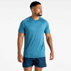 Persist męska sportowa koszulka. Niebieskie t-shirty sportowe Dare 2B, bez wzorów, bez ramiączek, do biegania. Za 151.50 zł.