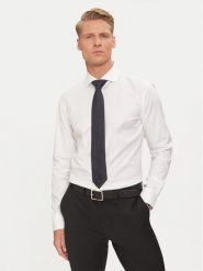 Boss Krawat 50524375 Granatowy. Niebieskie krawaty i muchy Boss, bez wzorów, z jedwabiu. Za 209.99 zł.