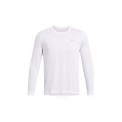 Koszulka męska z długim rękawem Under Armour 1382584-100 XL. Białe bluzy Under Armour, m, bez wzorów, bez kaptura. Za 132.99 zł.