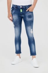 PHILIPP PLEIN Niebieskie męskie jeansy. Niebieskie jeansy Philipp Plein, l. W wyprzedaży za 1,299.99 zł.