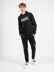 Les Hommes Bluza | LLH451-758P | Hooded Sweater | Mężczyzna | Czarny. Czarne bluzy Les Hommes, m, bez wzorów, z bawełny. W wyprzedaży za 499.00 zł.