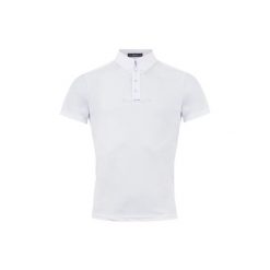Koszulka polo Cavallo. Białe koszulki polo CAVALLO, m, bez wzorów, z dżerseju, bez kołnierzyka, bez ramiączek. Za 297.50 zł.