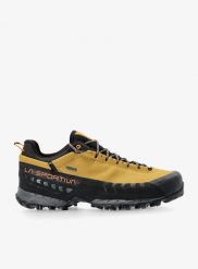 Buty podejściowe męskie La Sportiva TX5 Low GTX. Żółte buty turystyczne La Sportiva, bez wzorów, z gore-texu, bez zapięcia, trekkingowe, gore-tex. Za 887.69 zł.