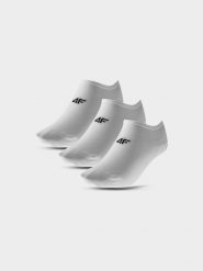4F Skarpetki krótkie (3-pack) męskie - białe 43-46. Białe skarpety 4F, bez wzorów, z bawełny. Za 49.99 zł.