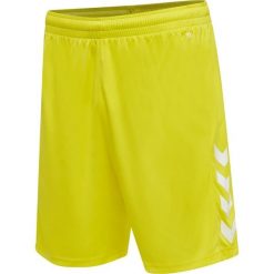 Spodenki piłkarskie męskie Hummel Core XK Poly Shorts. Żółte szorty Hummel, m, bez wzorów, sportowe. Za 77.50 zł.