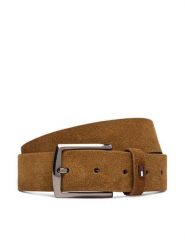 Tommy Hilfiger Pasek Denton 3.5 Suede AM0AM15046 Brązowy. Brązowe paski Tommy Hilfiger, bez wzorów, ze skóry. Za 209.99 zł.