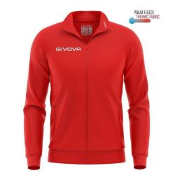 Bluza sportowa Givova Polarfleece Mono 500 Red. Czerwone bluzy bez kaptura Givova, bez wzorów, z tkaniny, bez kaptura. Za 93.02 zł.