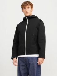 Jack & Jones Kurtka przejściowa w kolorze czarnym rozmiar: M. Czarne kurtki Jack & Jones, m, bez wzorów, bez kaptura. Za 88.02 zł.