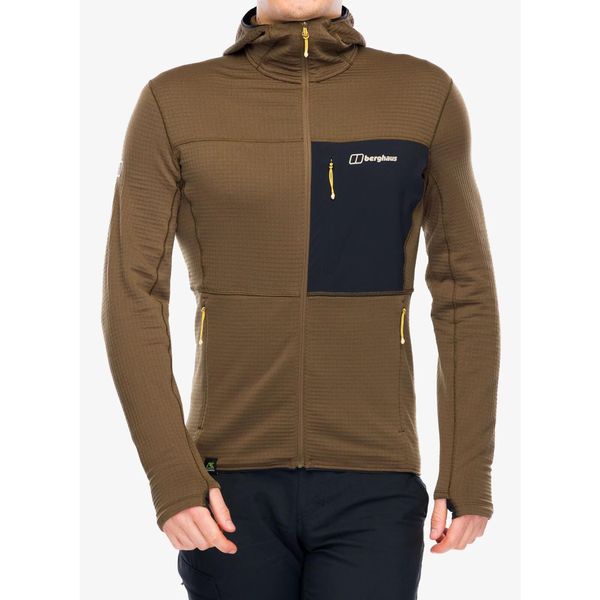 Bluza rozpinana męska Berghaus Ridge-Hiker Hoody. Brązowe bluzy Berghaus, l, bez wzorów, bez kaptura. Za 398.99 zł.